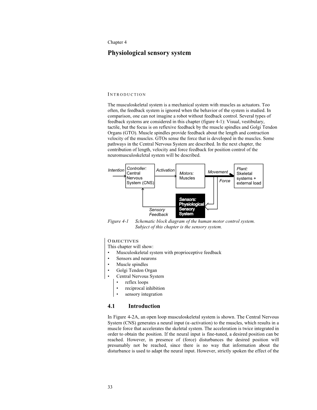 Chapter 4 Physiological Sensory System