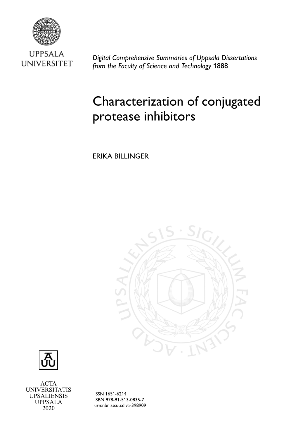 Characterization of Conjugated Protease Inhibitors