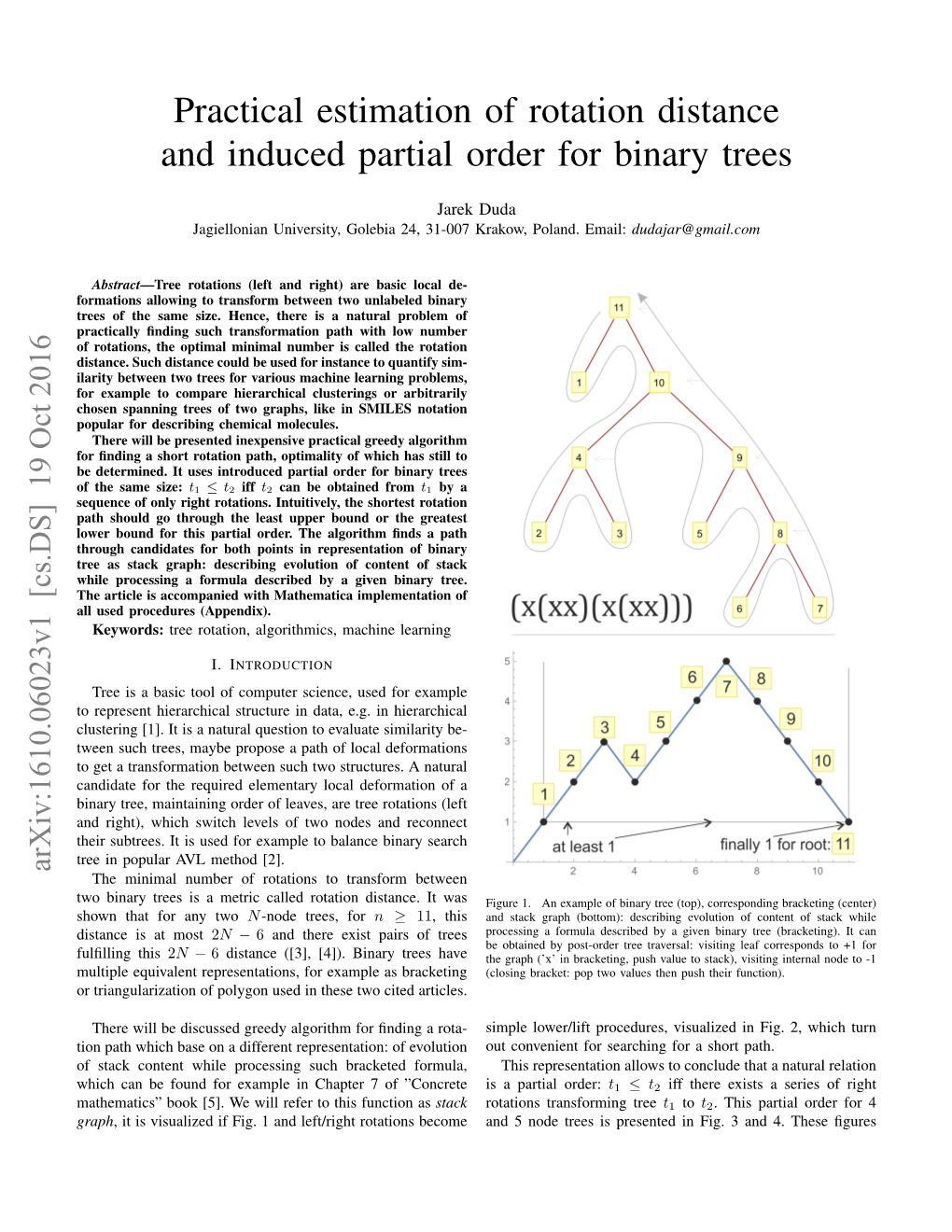 Practical Estimation of Rotation Distance and Induced Partial Order for Binary Trees