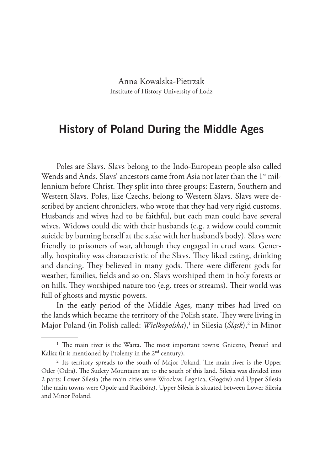 History of Poland During the Middle Ages