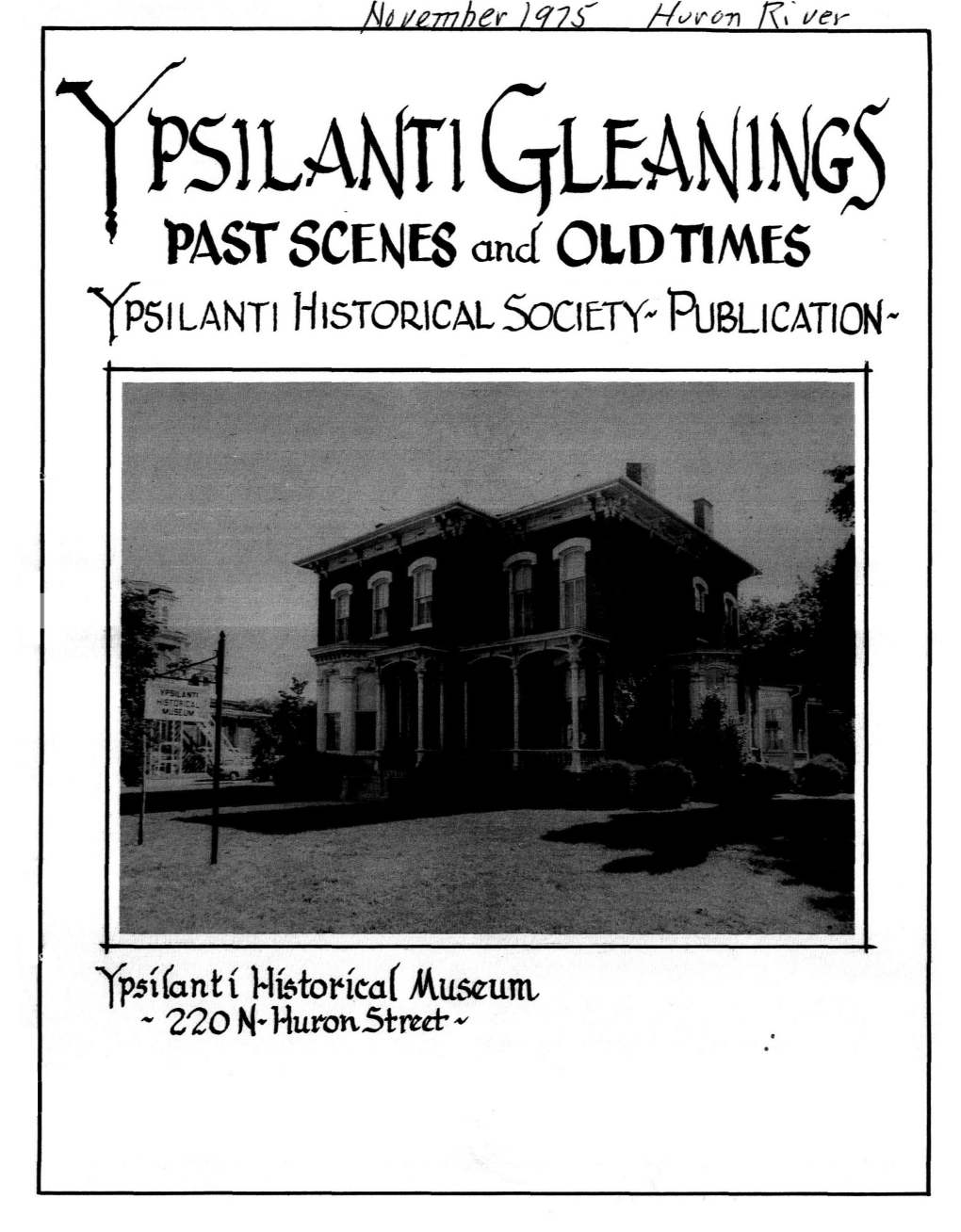 ^Silanti Historical Society" Publication