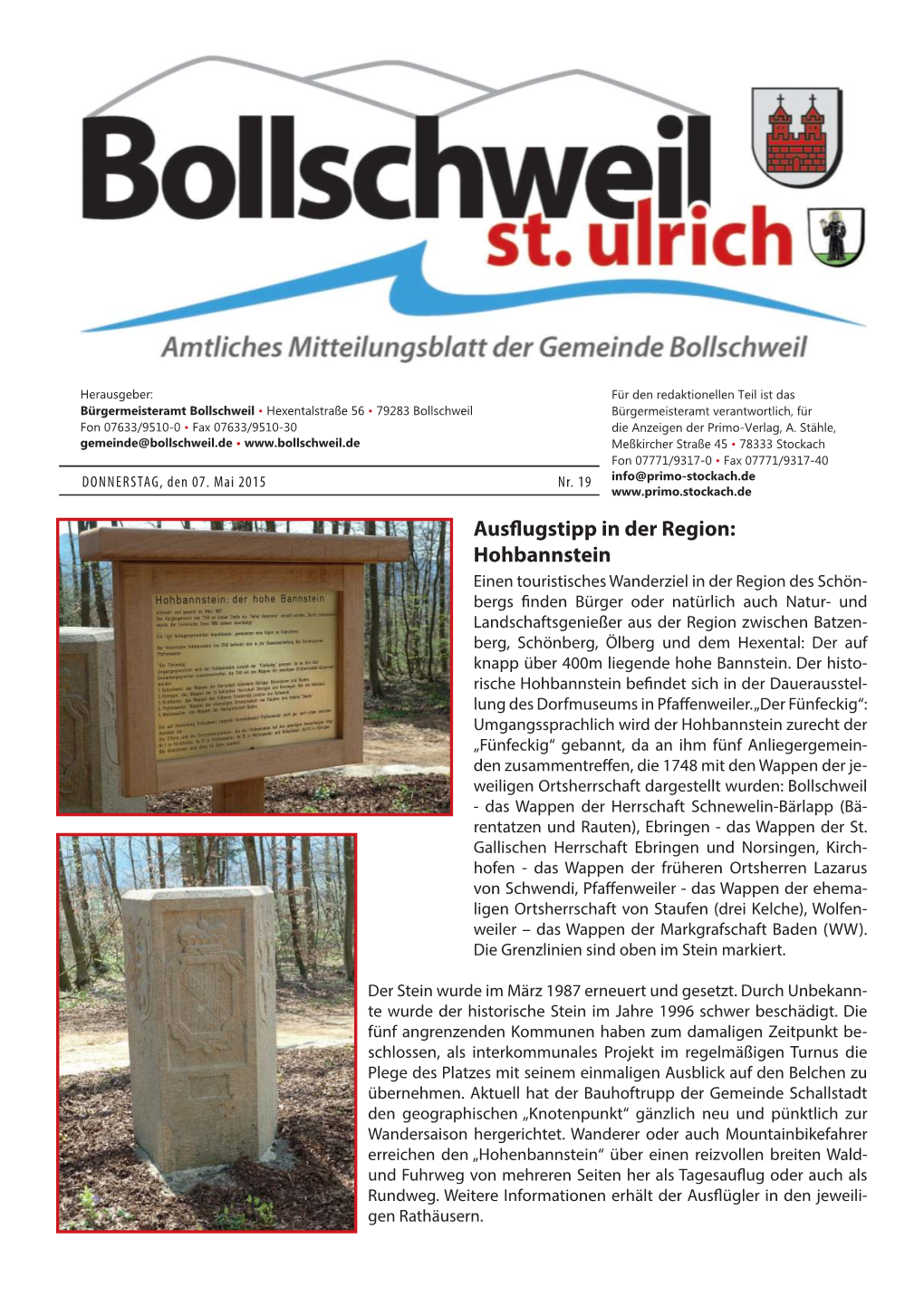 Ausflugstipp in Der Region: Hohbannstein
