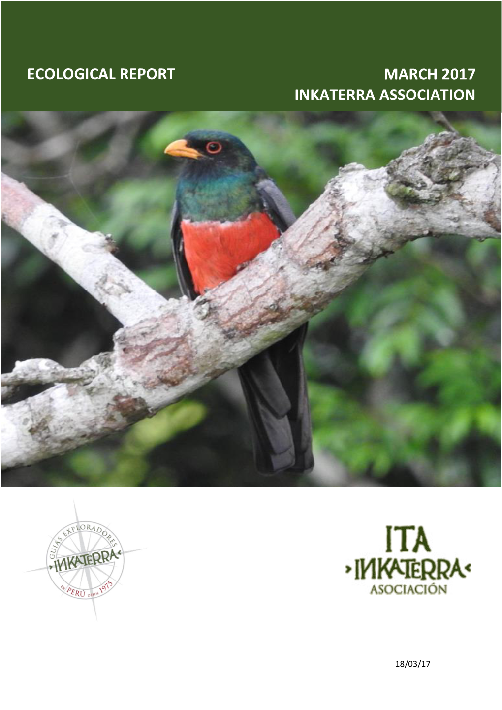 Ecological Report March 2017 Inkaterra Association