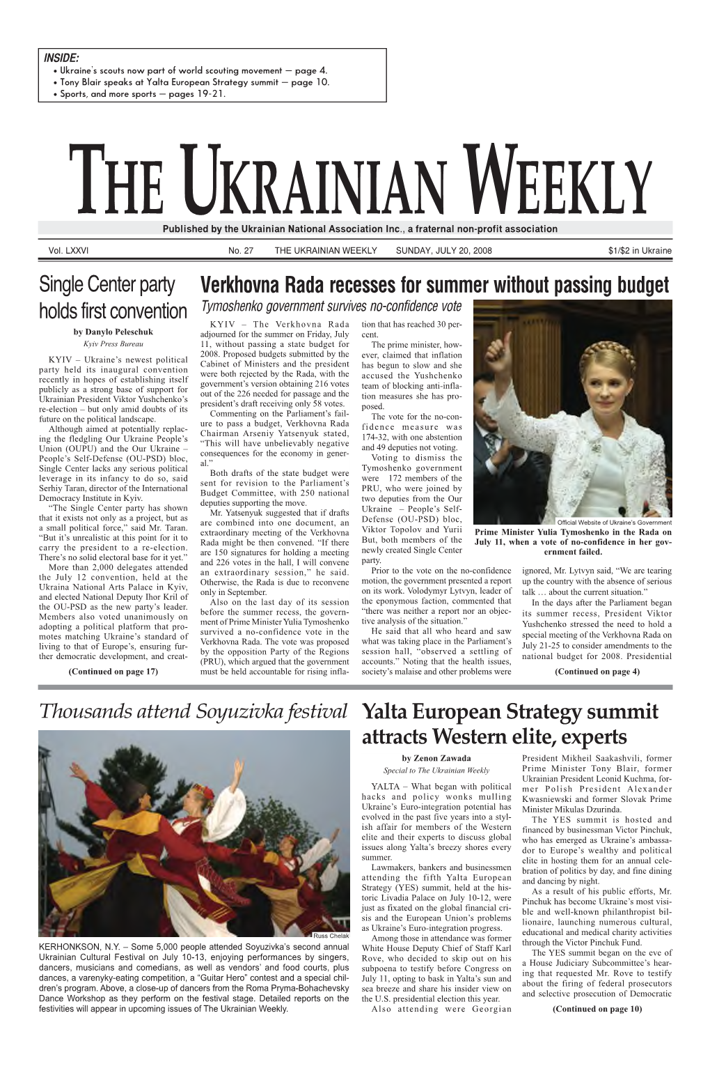 The Ukrainian Weekly 2008, No.29