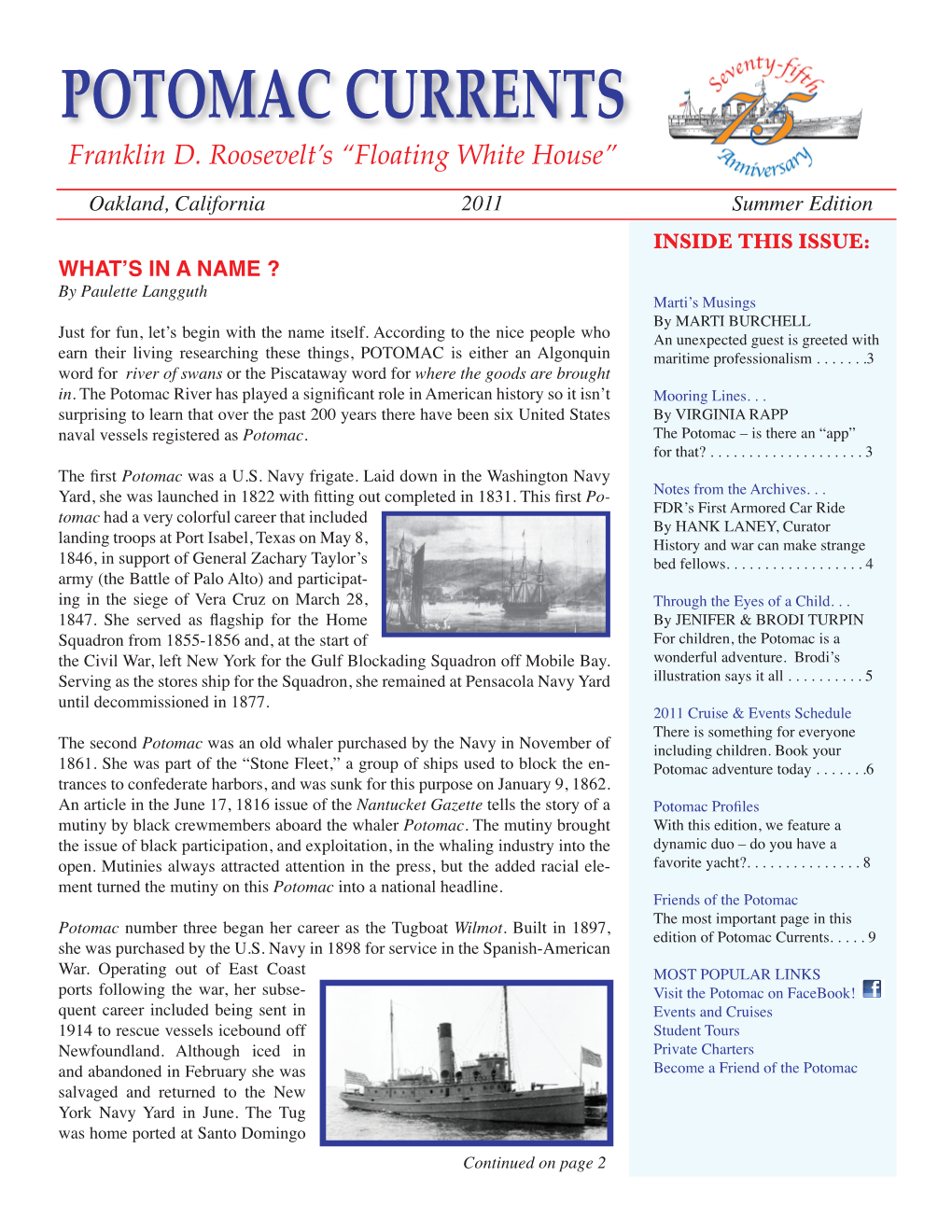 Franklin D. Roosevelt's “Floating White House”