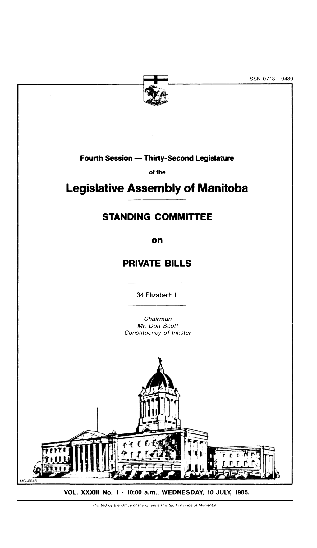 Legislative Assembly of Manitoba