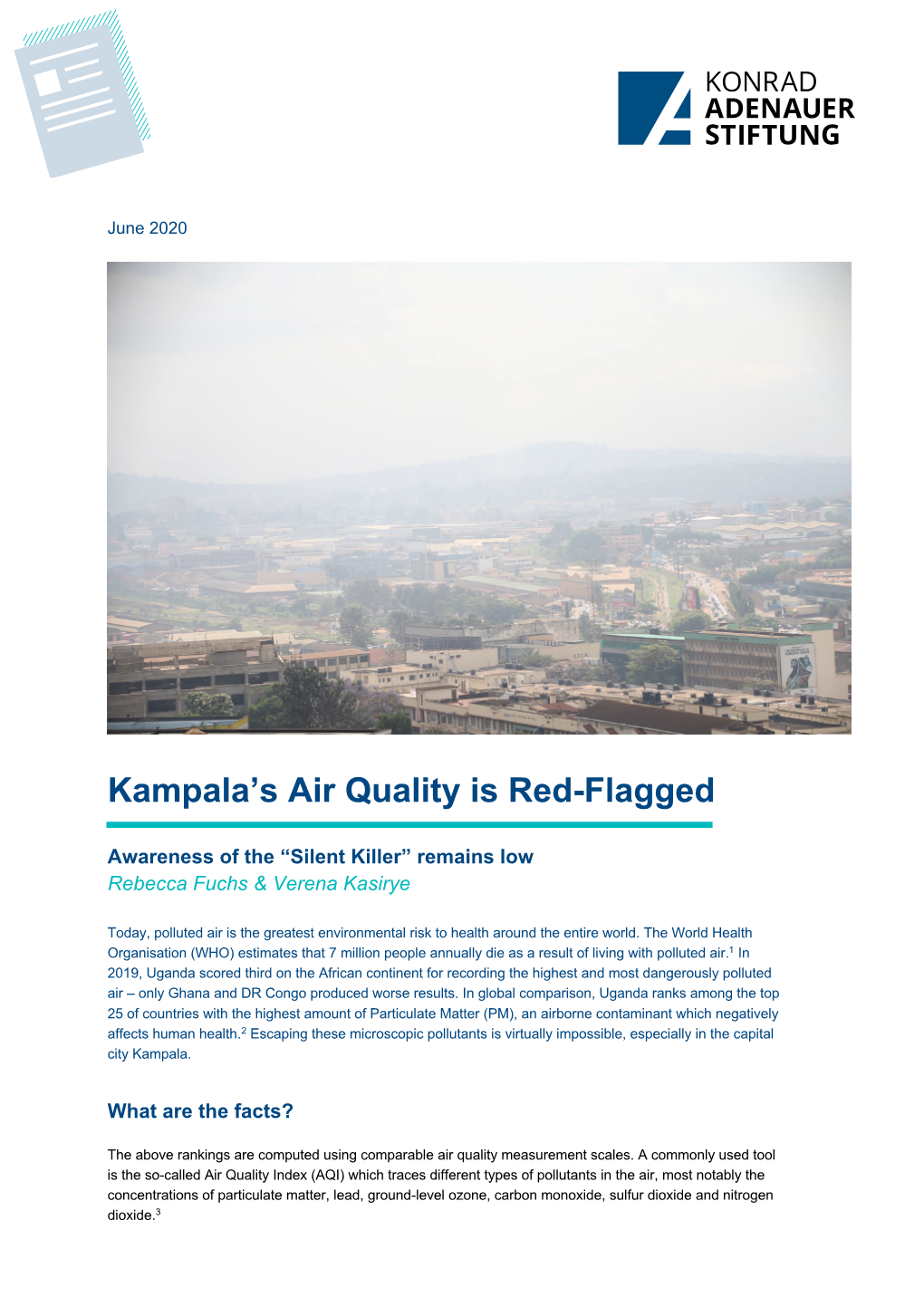 Kampala's Air Quality Is Red-Flagged