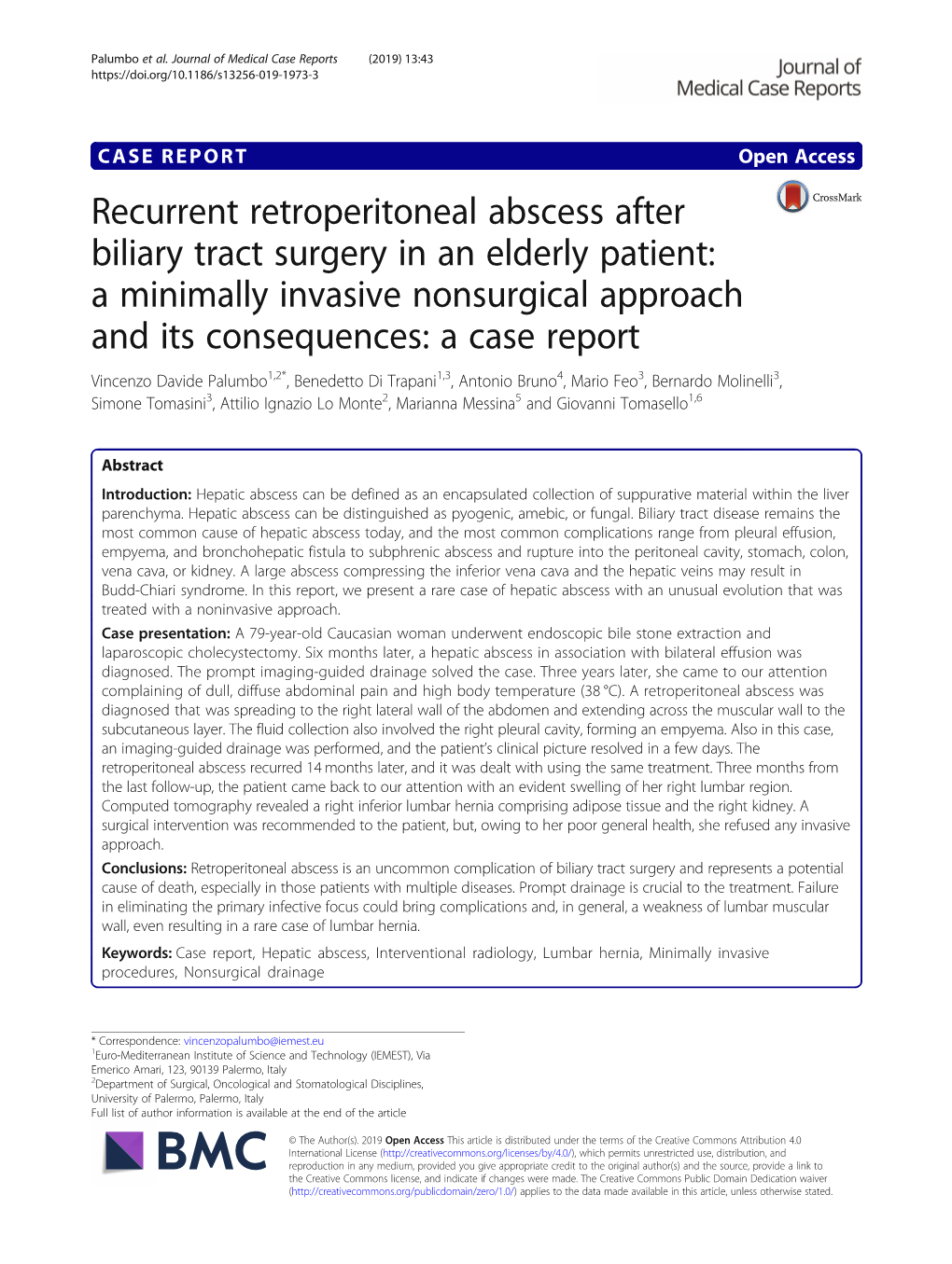 Recurrent Retroperitoneal Abscess After Biliary Tract Surgery in An