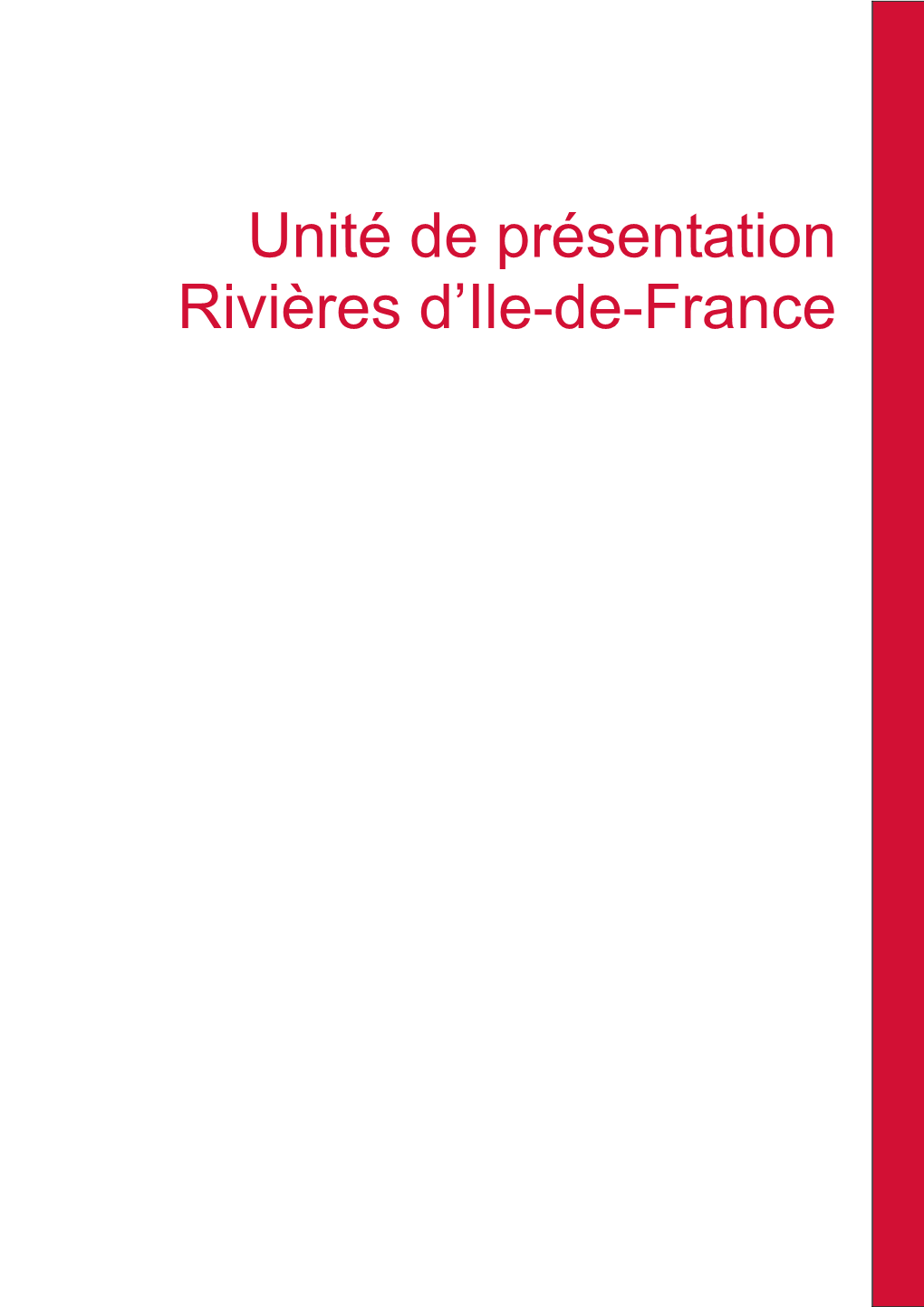 Rivières D'ile-De-France