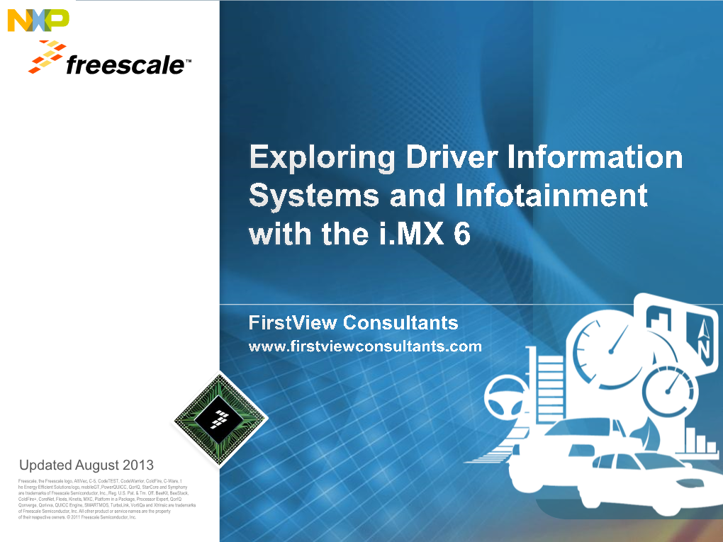 Exploring Driver Information Systems and Infotainment with the I.MX 6