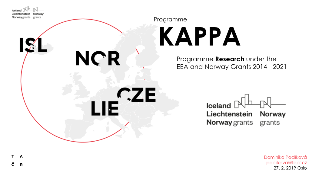 Programme Research Under the EEA and Norway Grants 2014 - 2021