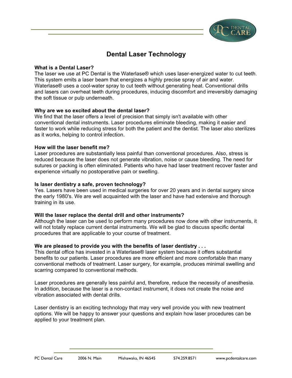 Dental Laser Technology