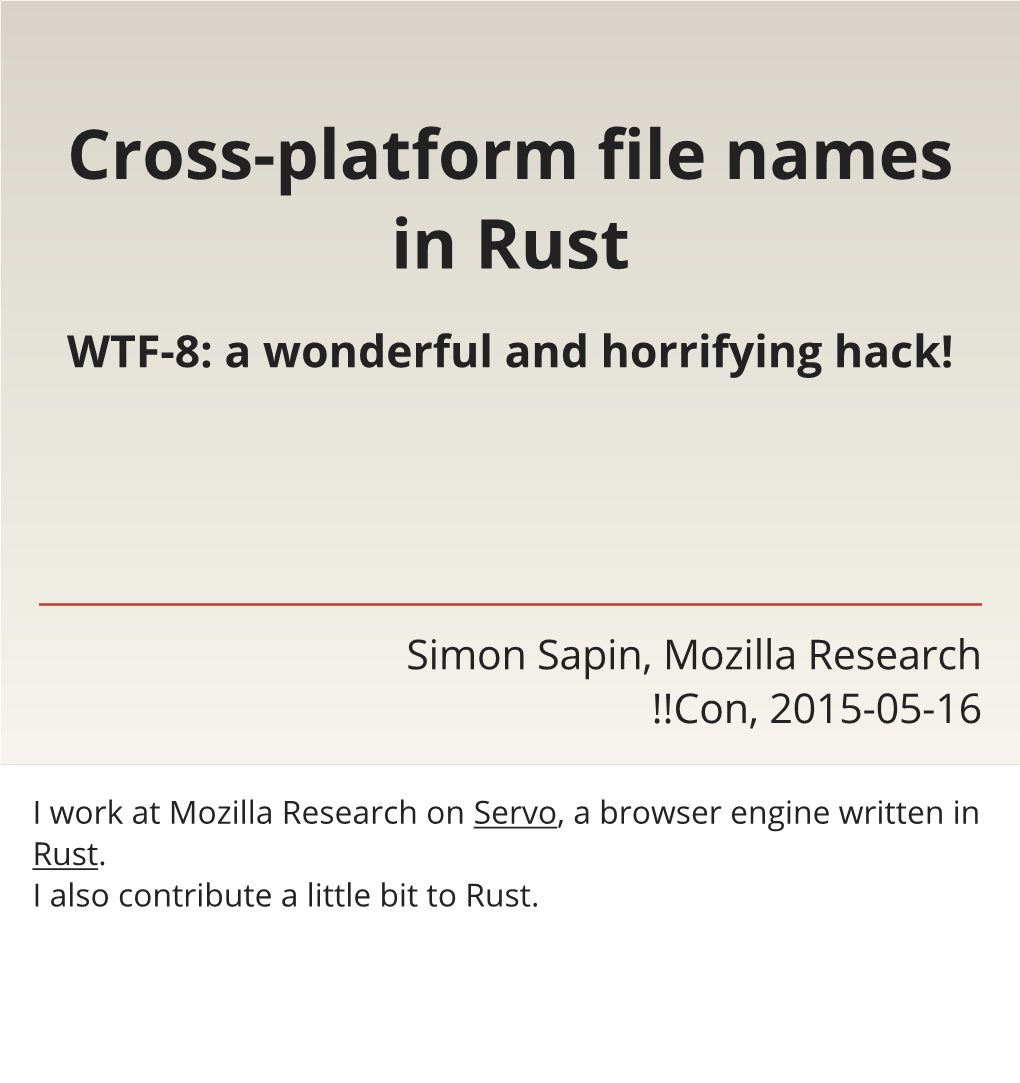 Cross-Platform File Names in Rust