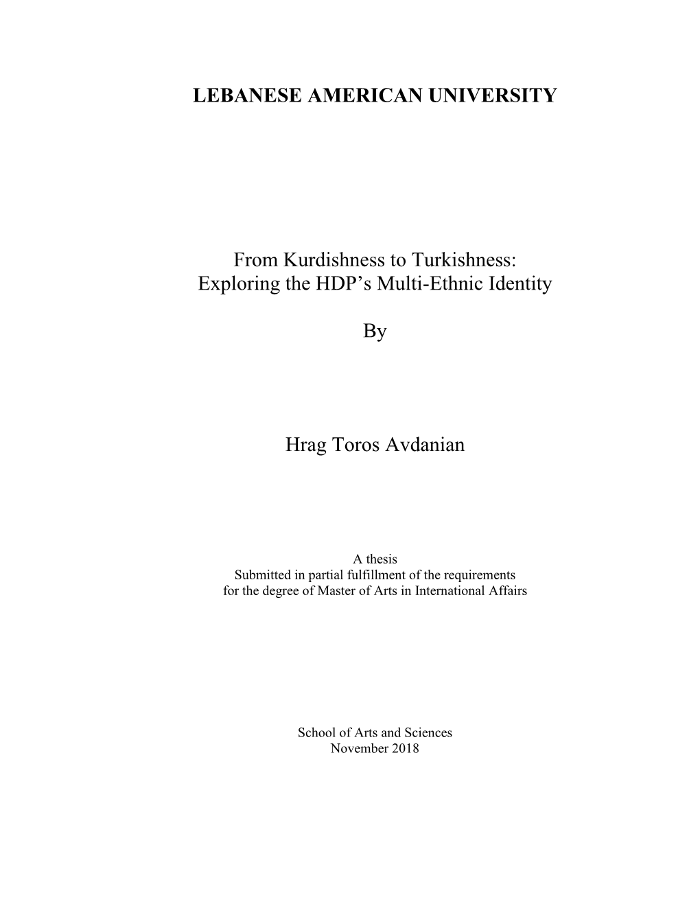 Exploring the HDP's Multi-Ethnic Identity by Hrag Toros Avdanian