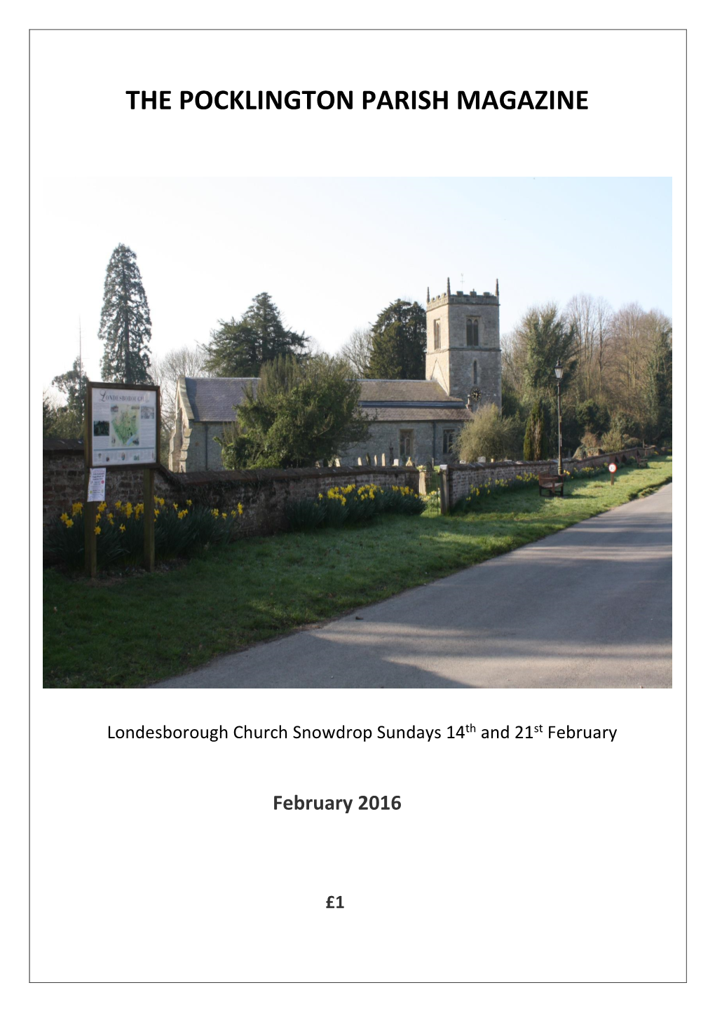 The Pocklington Parish Magazine