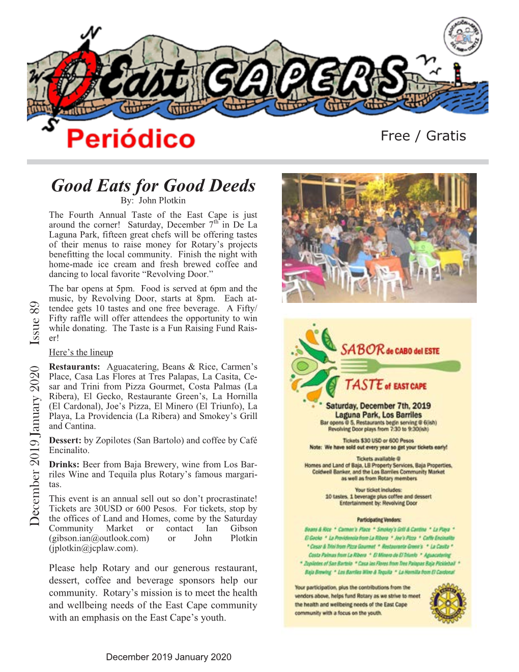 Good Eats for Good Deeds By: John Plotkin