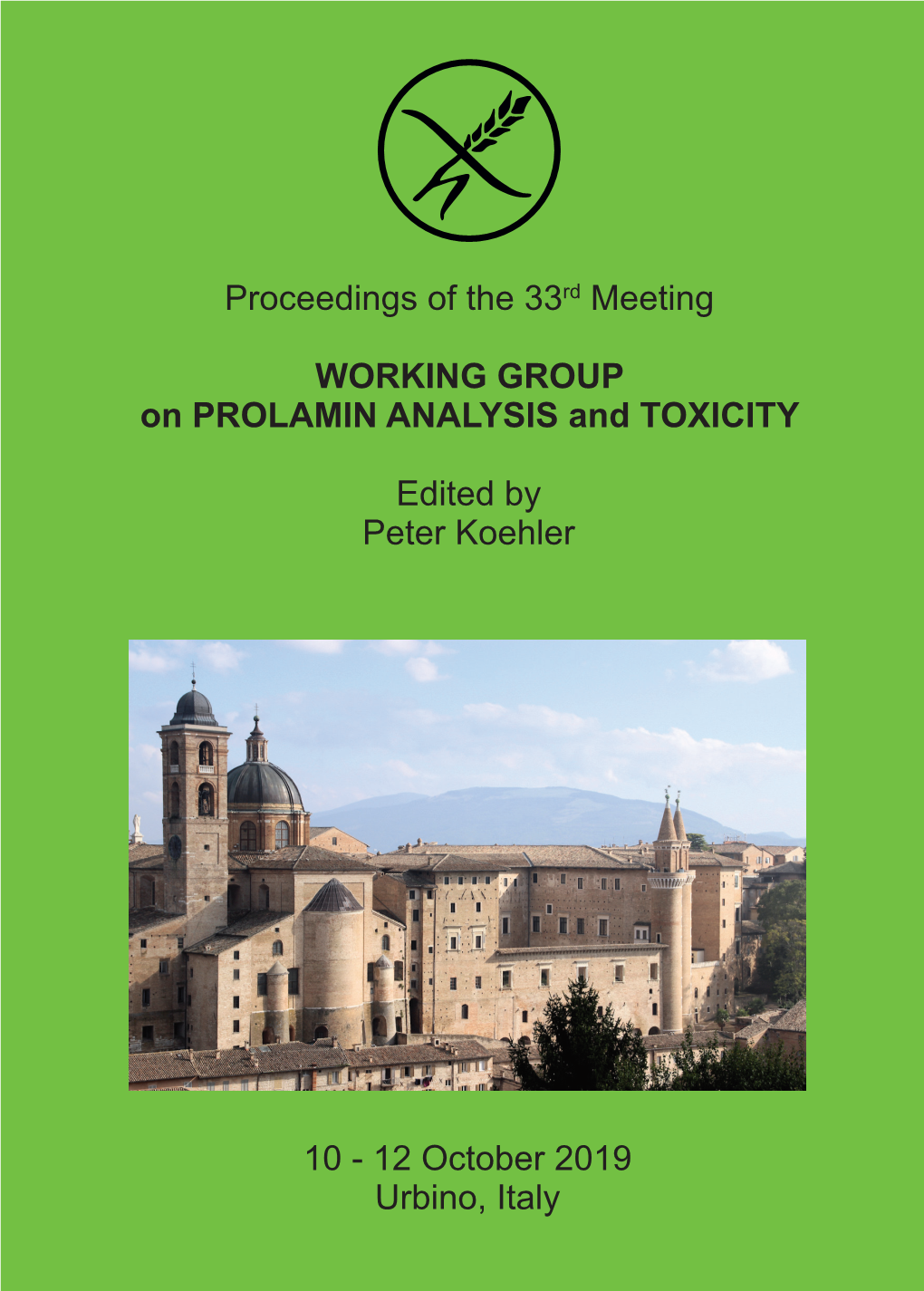 Proceedings of the 33Rd Meeting WORKING GROUP On