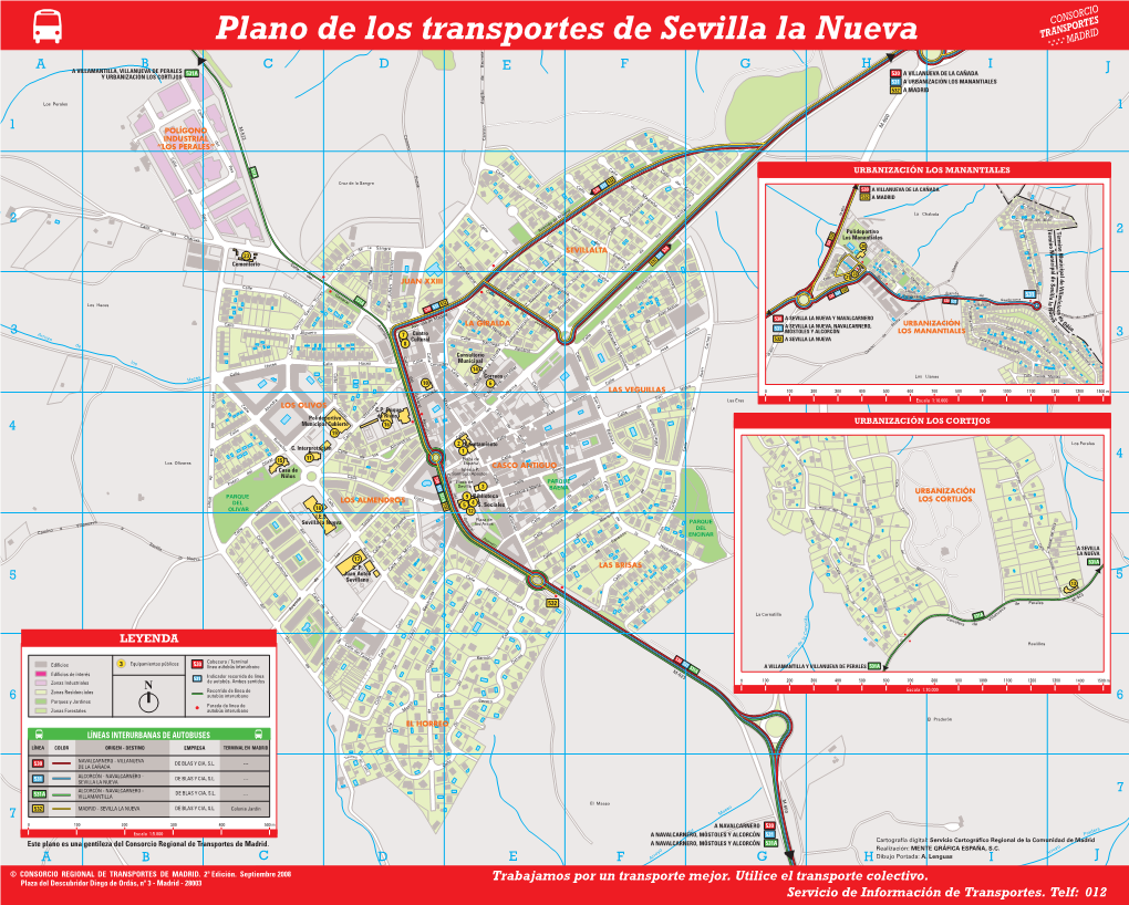 Plano De Los Transportes De Sevilla La Nueva