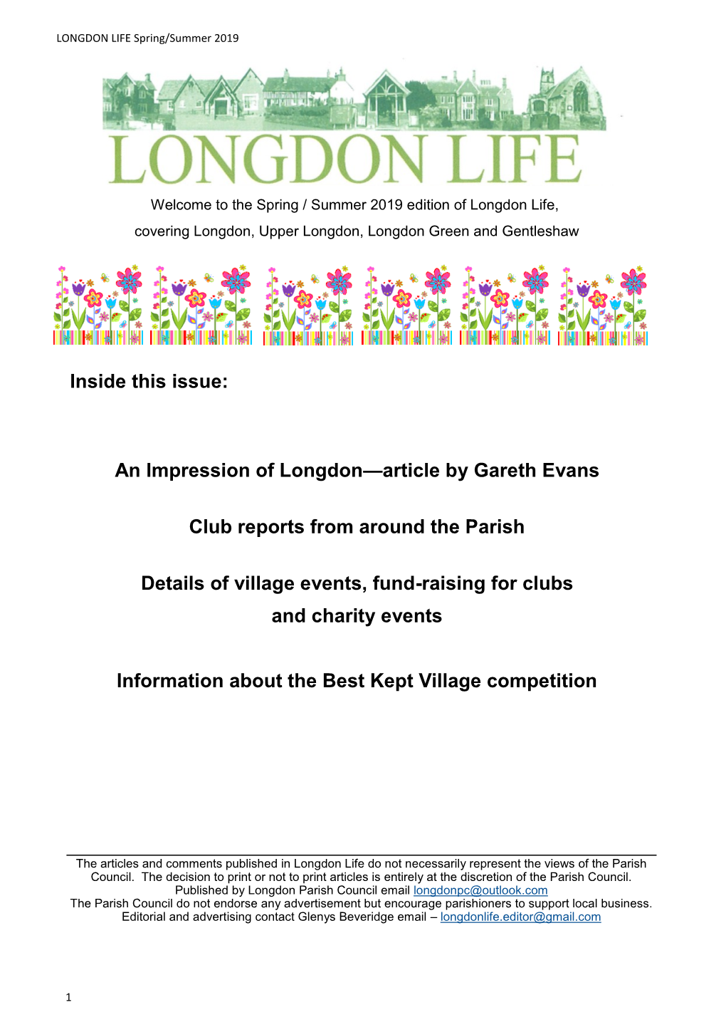 An Impression of Longdon—Article by Gareth Evans Club Reports From