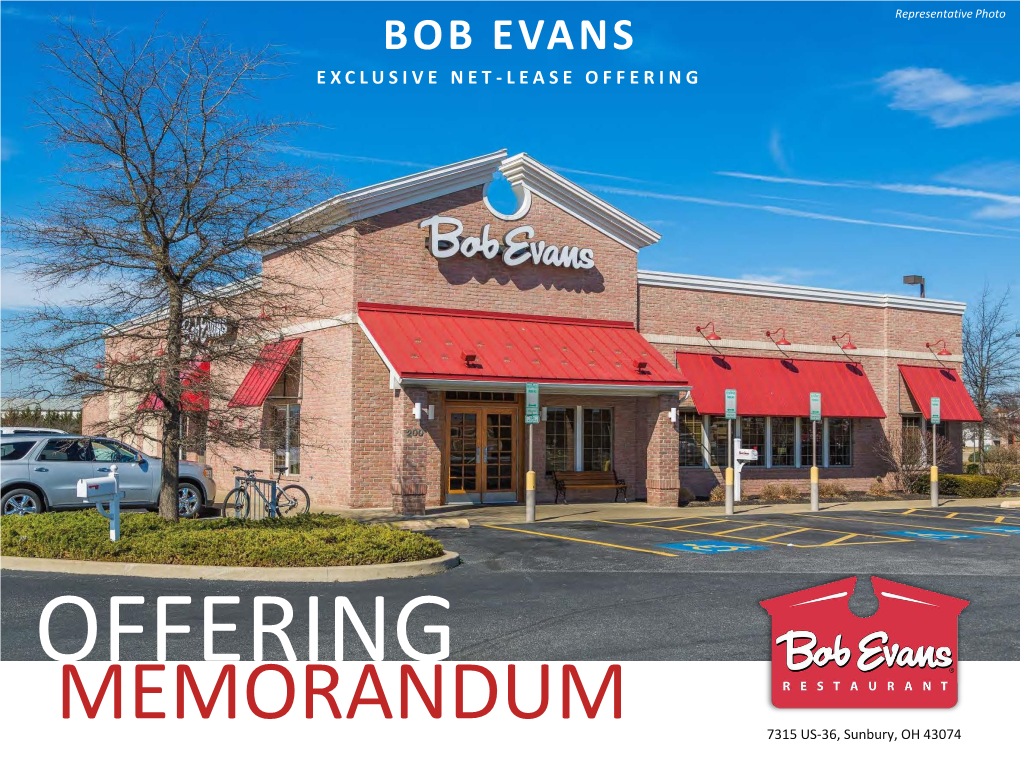 Bob Evans Exclusive Net - Lease Offering