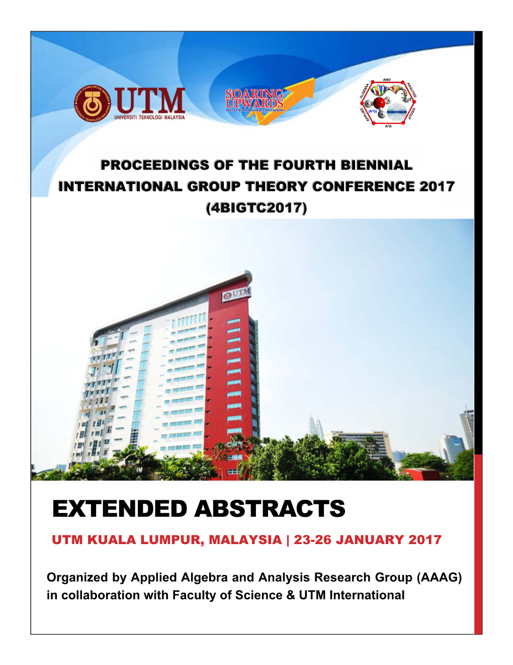 Extended Abstracts Utm Kuala Lumpur, Malaysia | 23-26 January 2017