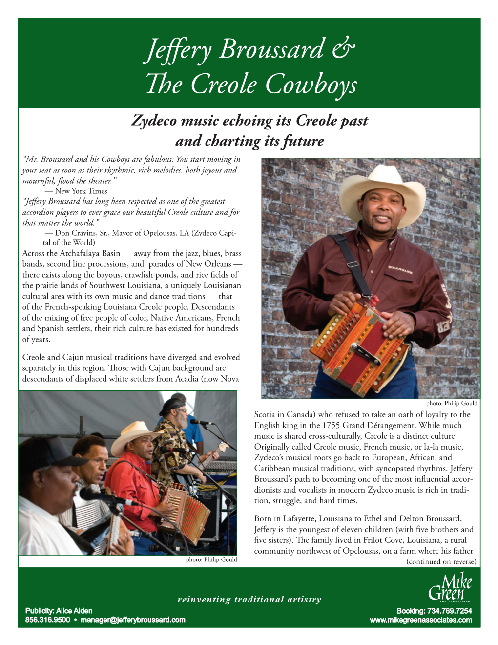 Jeffery Broussard & the Creole Cowboys