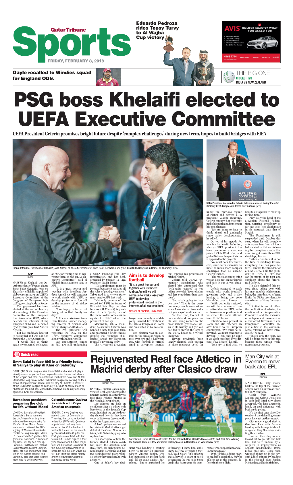 PSG Boss Khelaifi Elected to UEFA Executive Committee