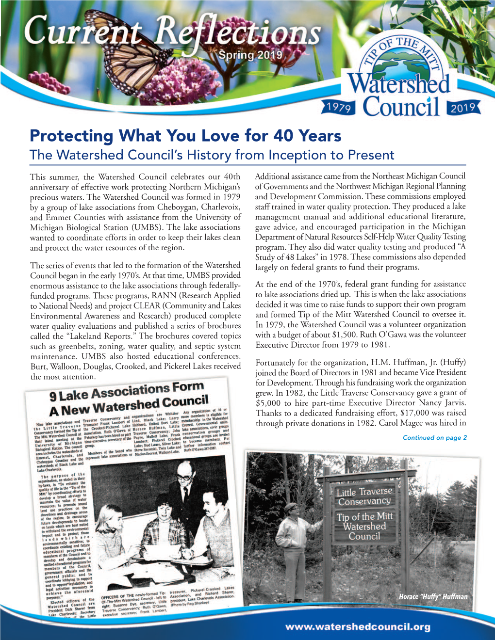 Protecting What You Love for 40 Years the Watershed Council’S History from Inception to Present