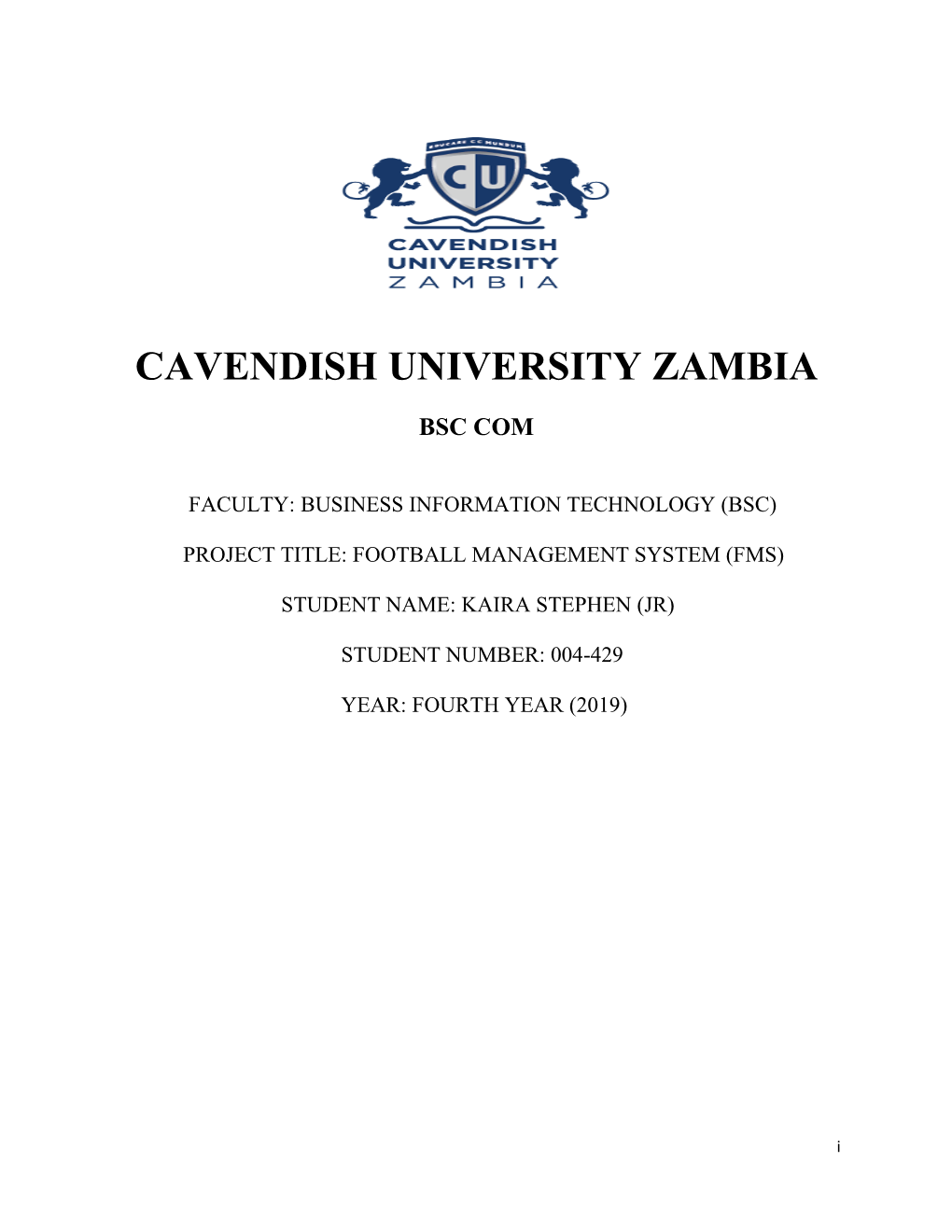 Cavendish University Zambia