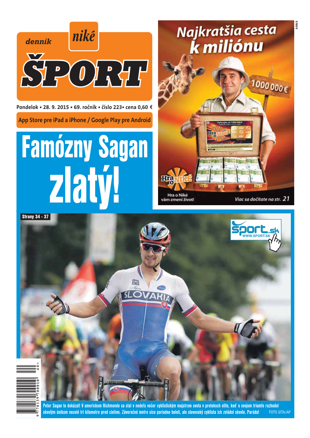 Famózny Sagan Zlatý! Strany 34 - 37