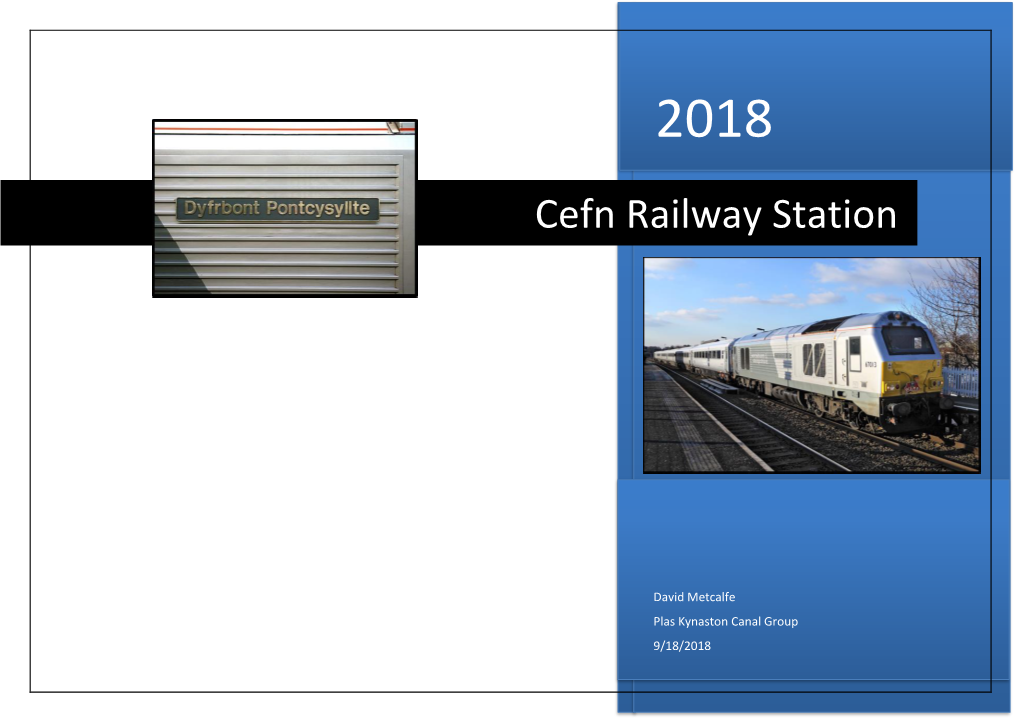 Cefn Railway Station