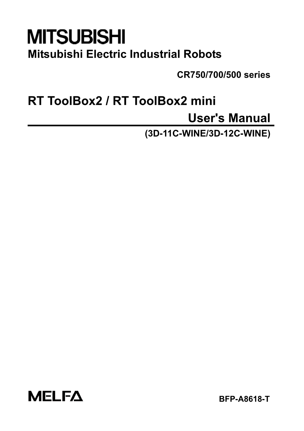 RT Toolbox2 Mini User's Manual (3D-11C-WINE/3D-12C-WINE)