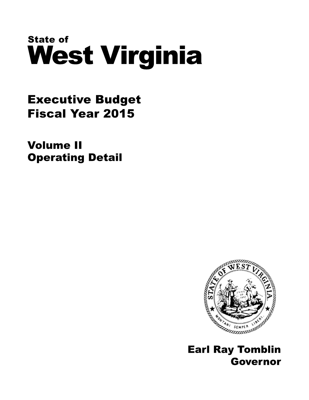 Executive Budget Fiscal Year 2015