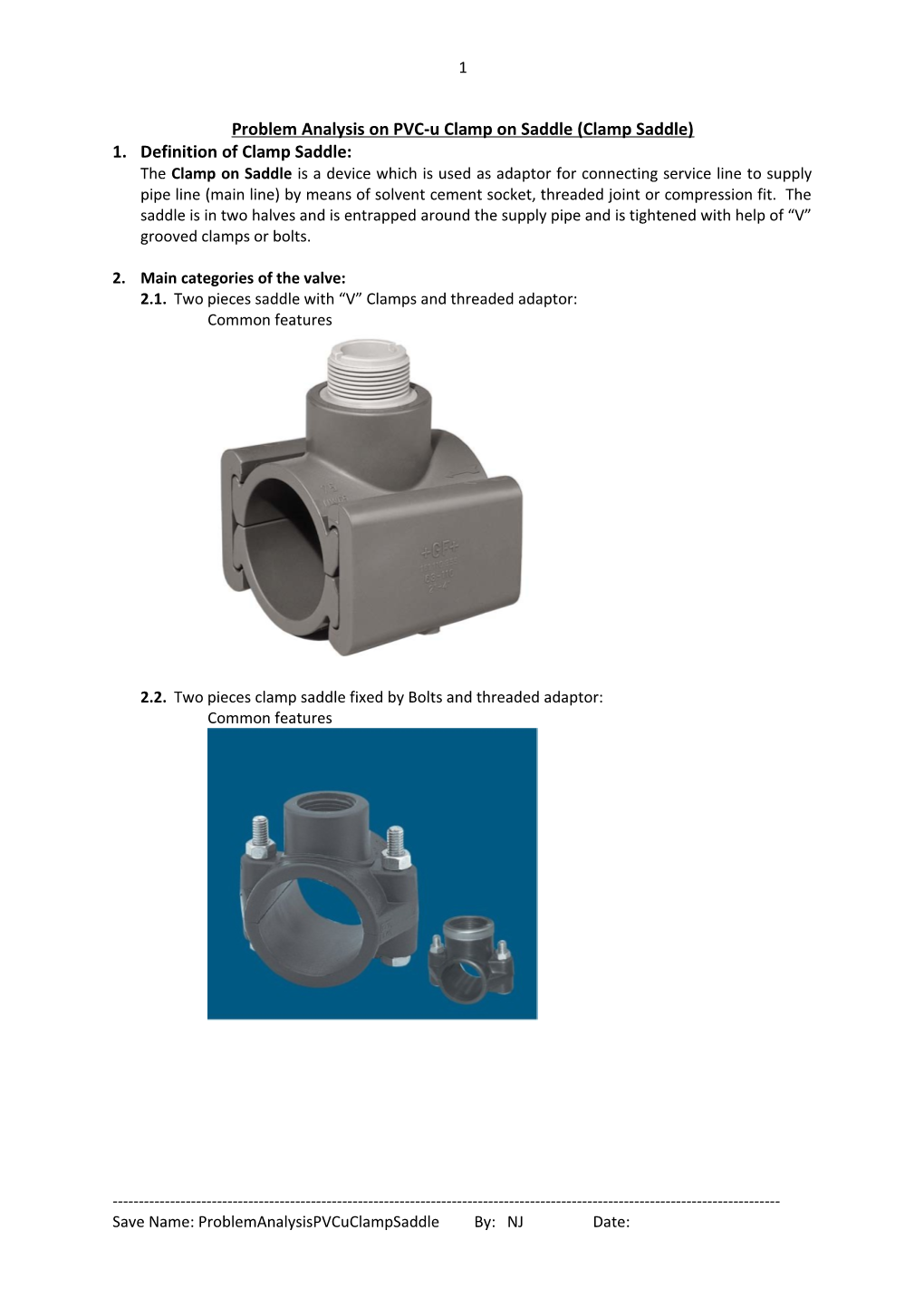 Problem Analysis on PVC-U Clamp on Saddle (Clamp Saddle)