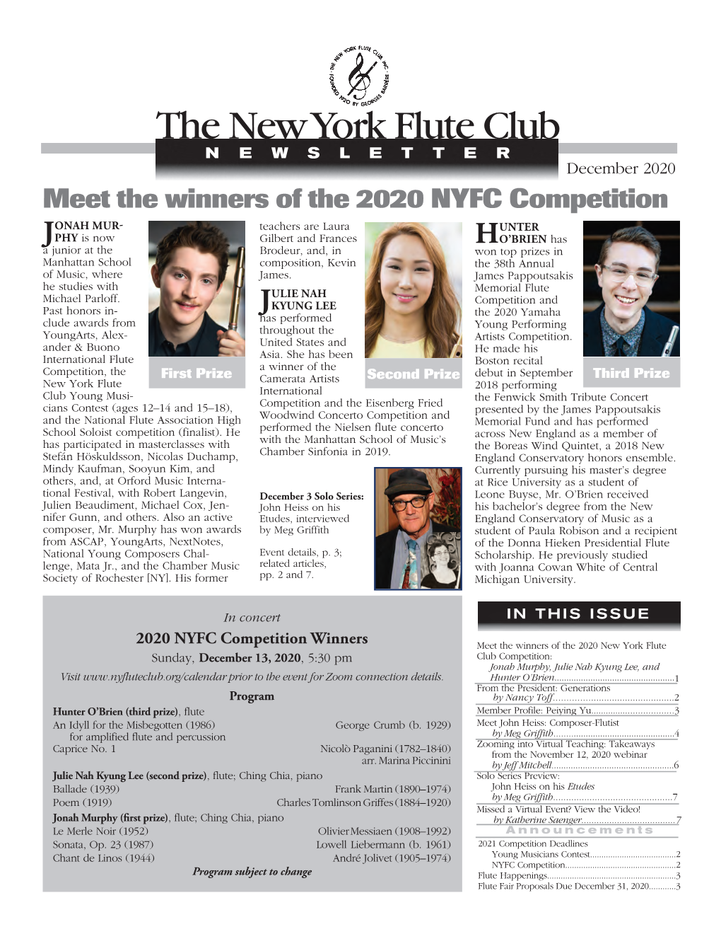 Meet the Winners of the 2020 NYFC Competition