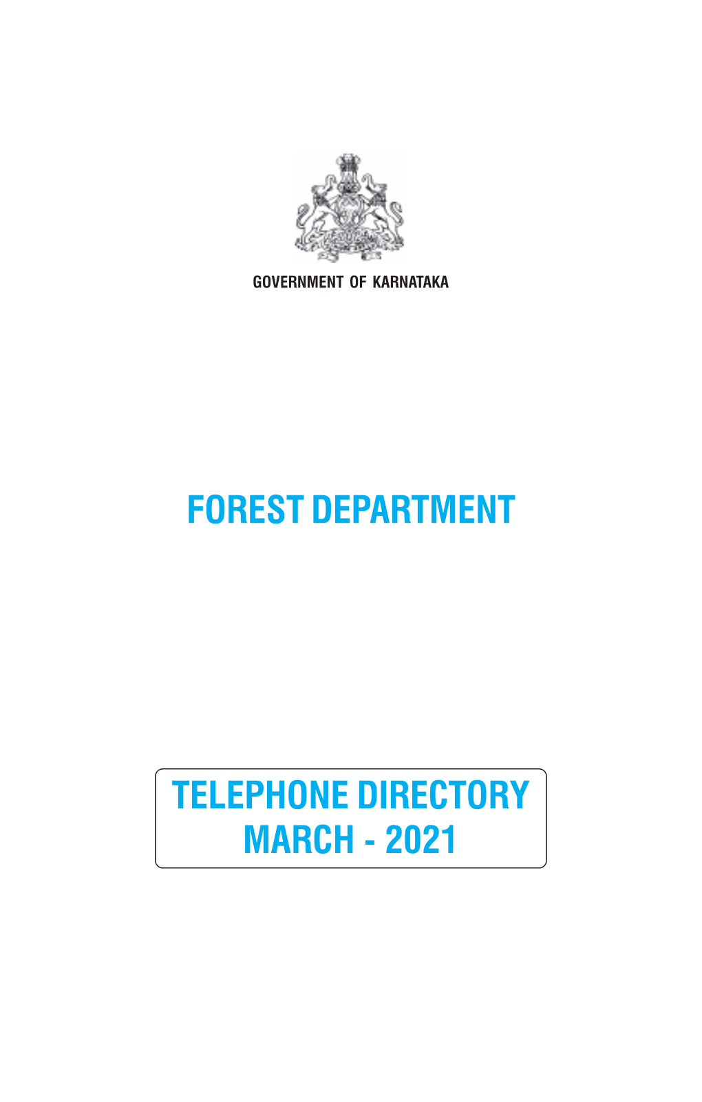 Telephone Directory March - 2021