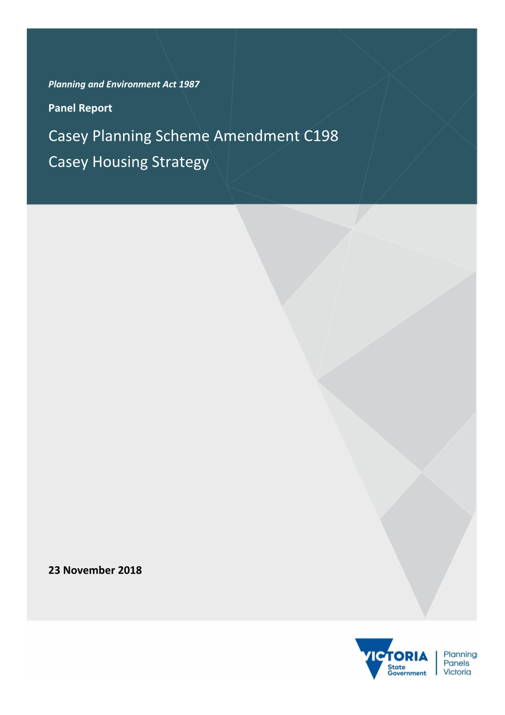 Casey Planning Scheme Amendment C198 Casey Housing Strategy