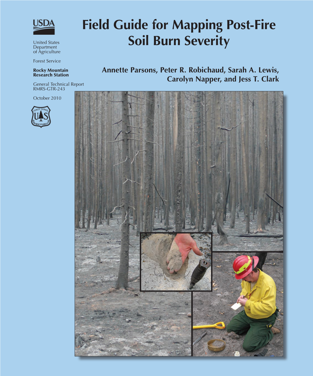 Field Guide for Mapping Post-Fire Soil Burn Severity