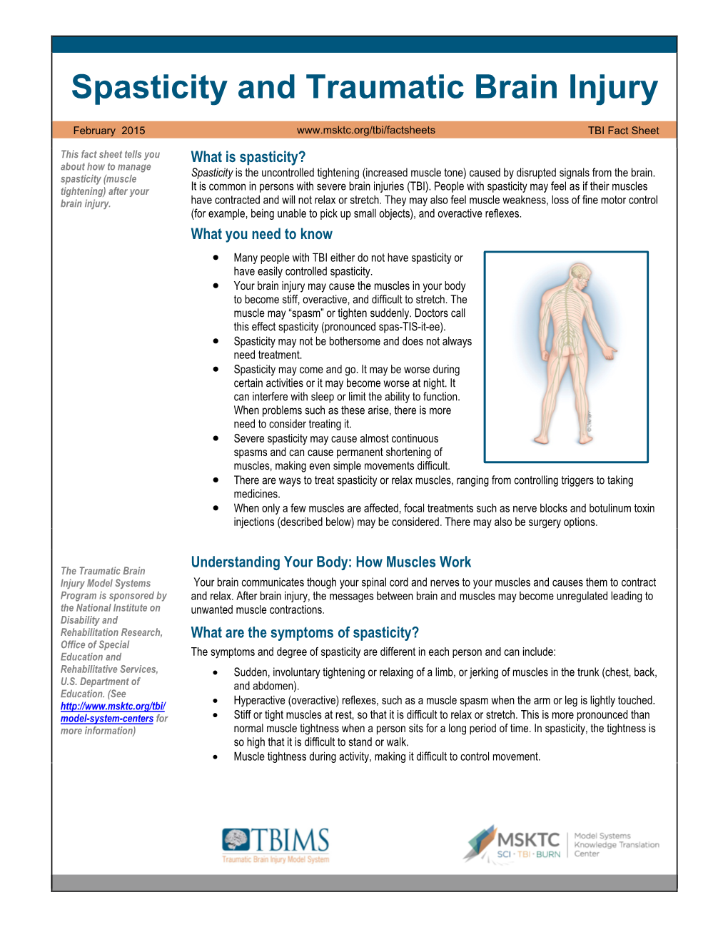 Spasticity and Traumatic Brain Injury