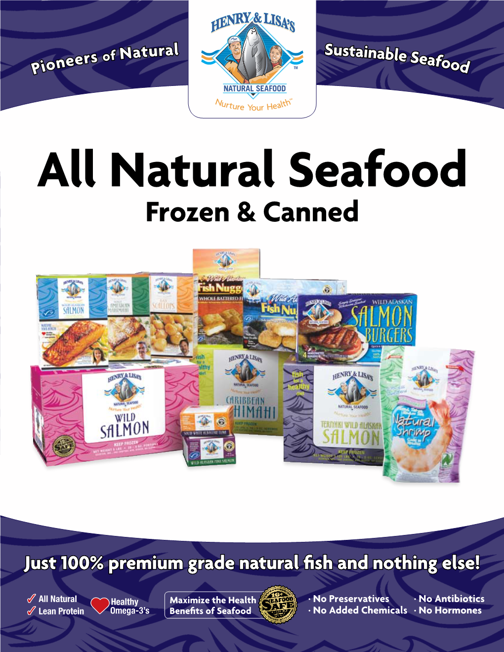 All Natural Seafood Frozen & Canned