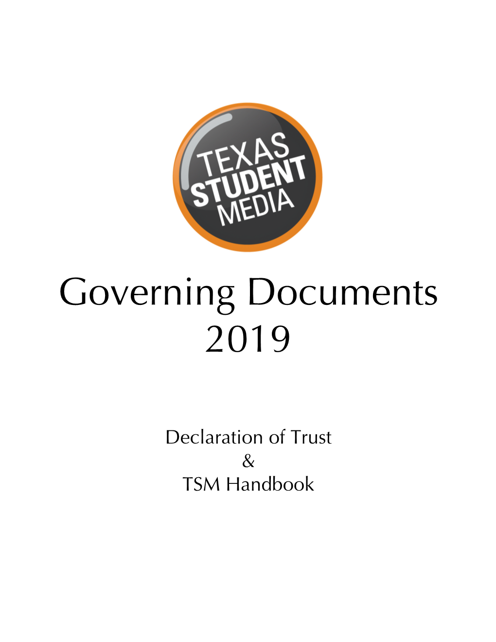 Governing Documents 2019