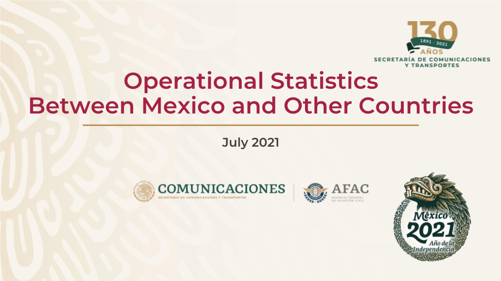 Operational Statistics Between Mexico and Other Countries