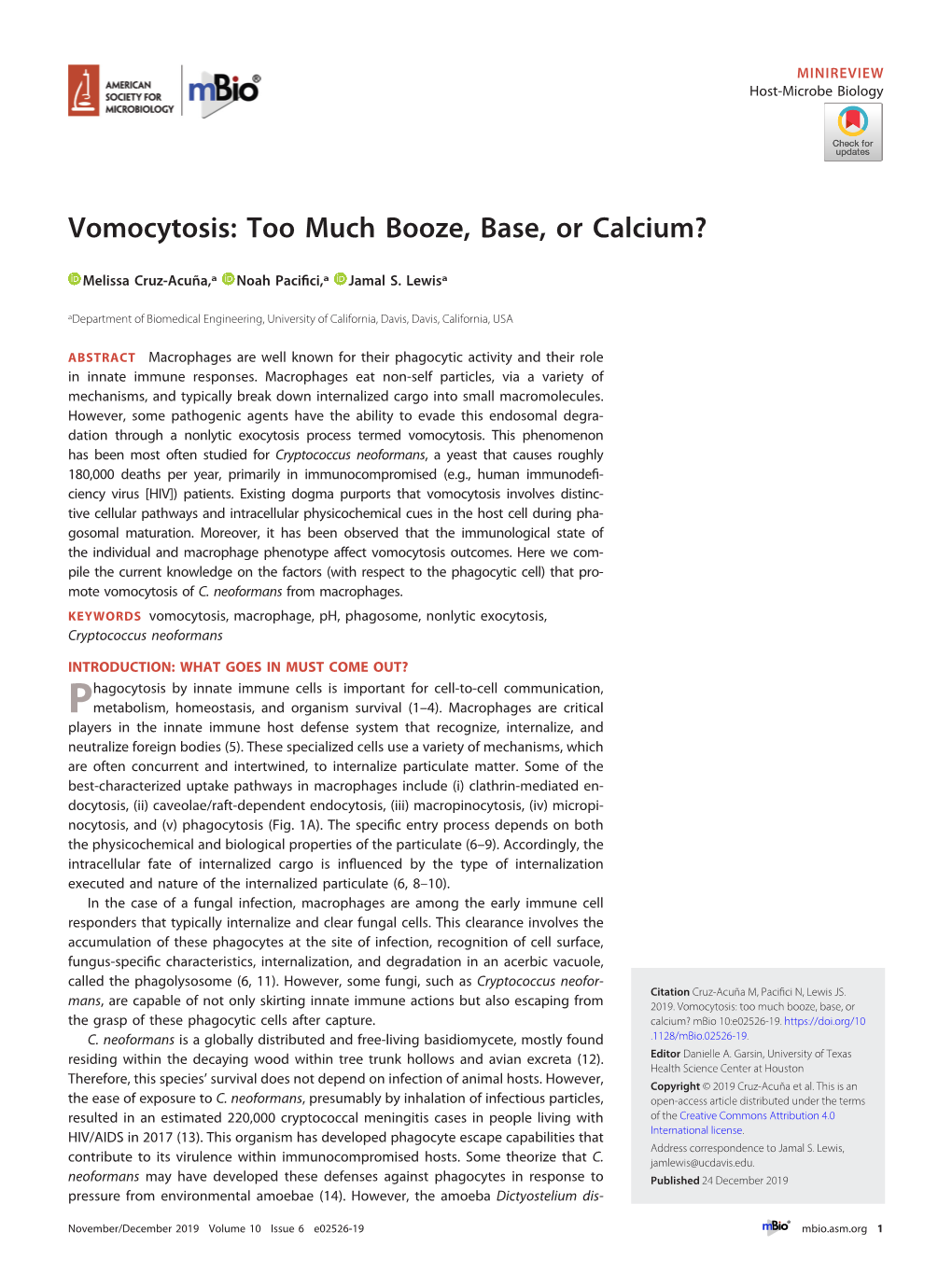 Vomocytosis: Too Much Booze, Base, Or Calcium?