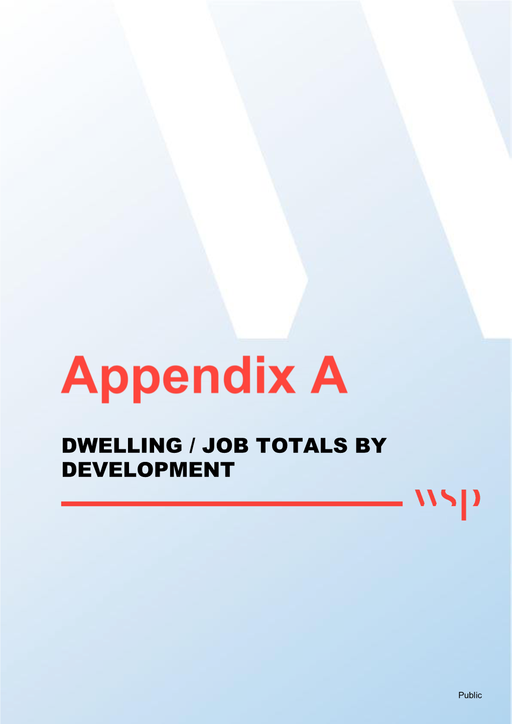 Dwelling / Job Totals by Development