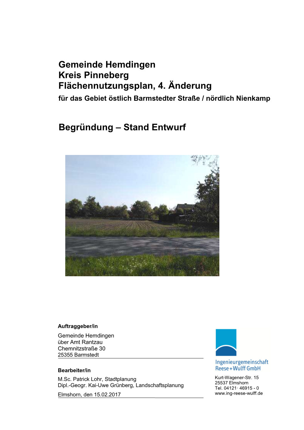 Gemeinde Hemdingen Kreis Pinneberg Flächennutzungsplan, 4