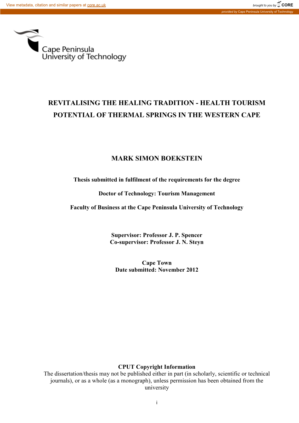 Title of Thesis