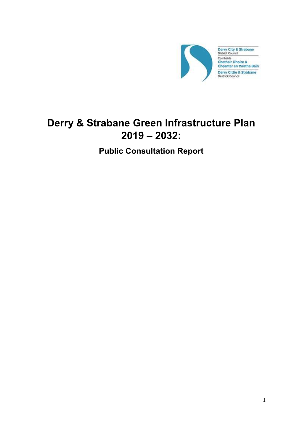 Derry & Strabane Green Infrastructure Plan 2019