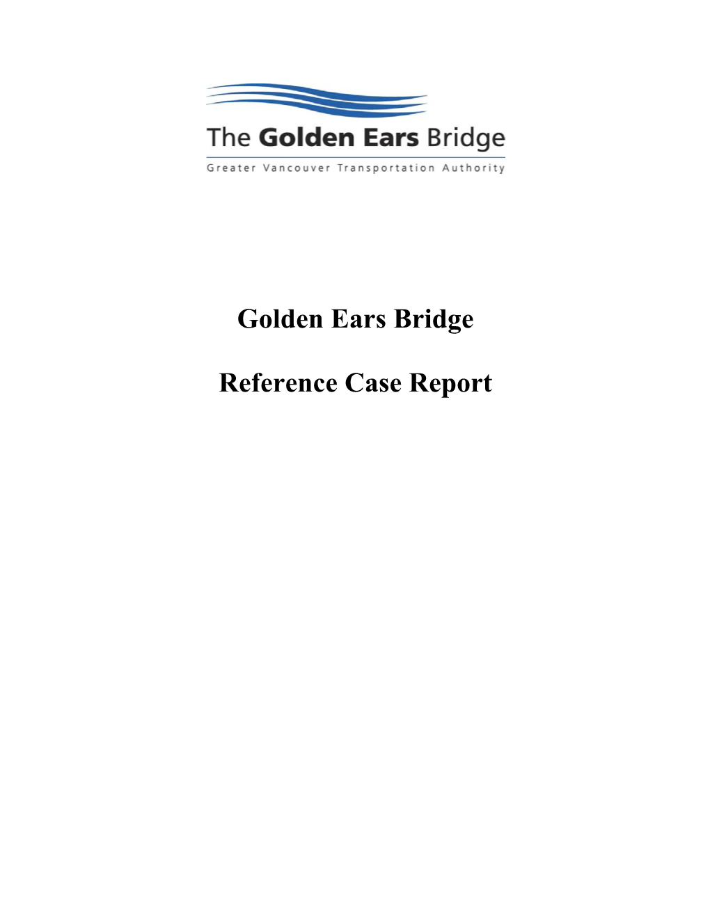 Golden Ears Bridge Reference Case Report