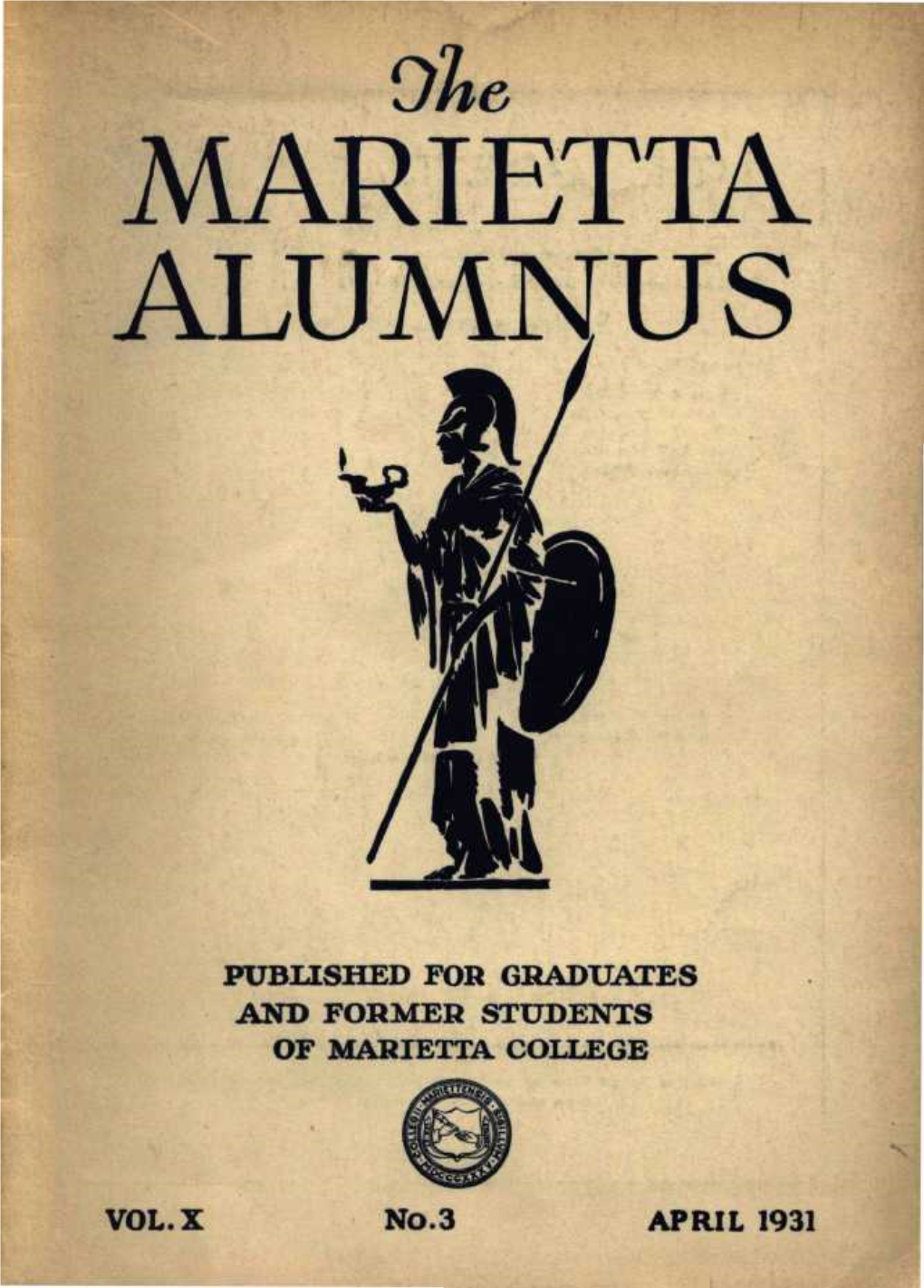 Published for Graduates and Former Students of Marietta College