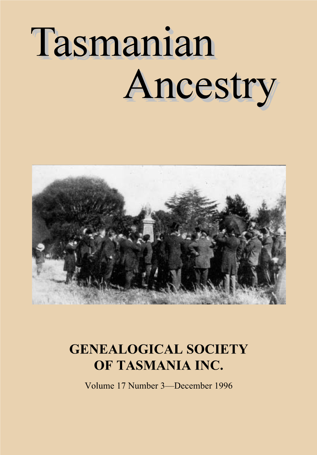 Genealogical Society of Tasmania Inc